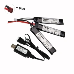 1Battery 1USB T-plug