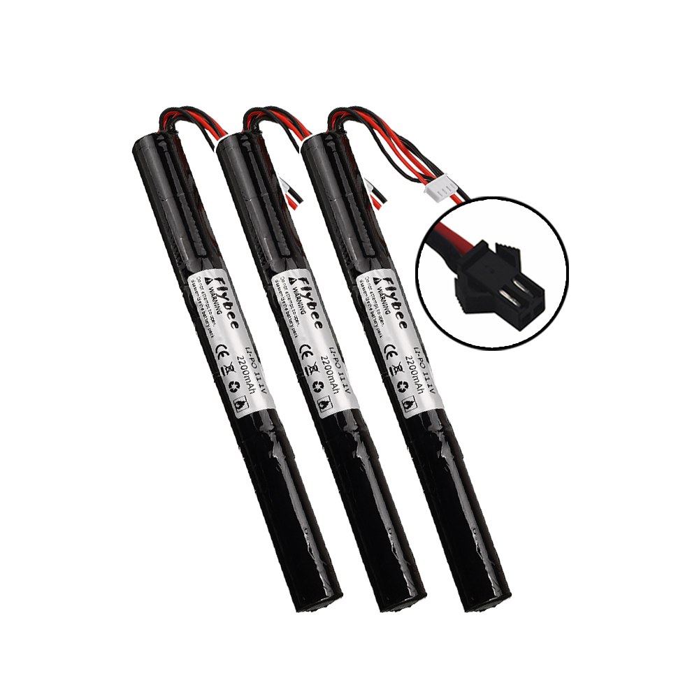 1 to 5pcs Airsoft Gun Lipo Battery 3S 11.1V 2200mAh 40C SM plug Water gun AKKU Mini Airsoft BB Air Pistol Electric Toys RC Parts
