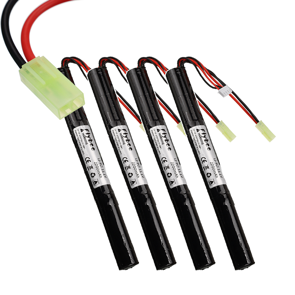 1 to 5pcs Water Gun Lipo Battery 3S 11.1V 2200mAh 40C Tamiya Connector AKKU Mini Airsoft BB Air Pistol Electric Toys RC Parts