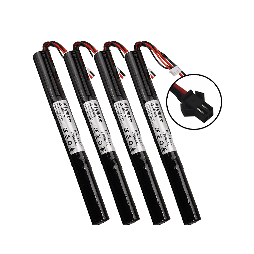 1 to 5pcs Airsoft Gun Lipo Battery 3S 11.1V 2200mAh 40C SM plug Water gun AKKU Mini Airsoft BB Air Pistol Electric Toys RC Parts