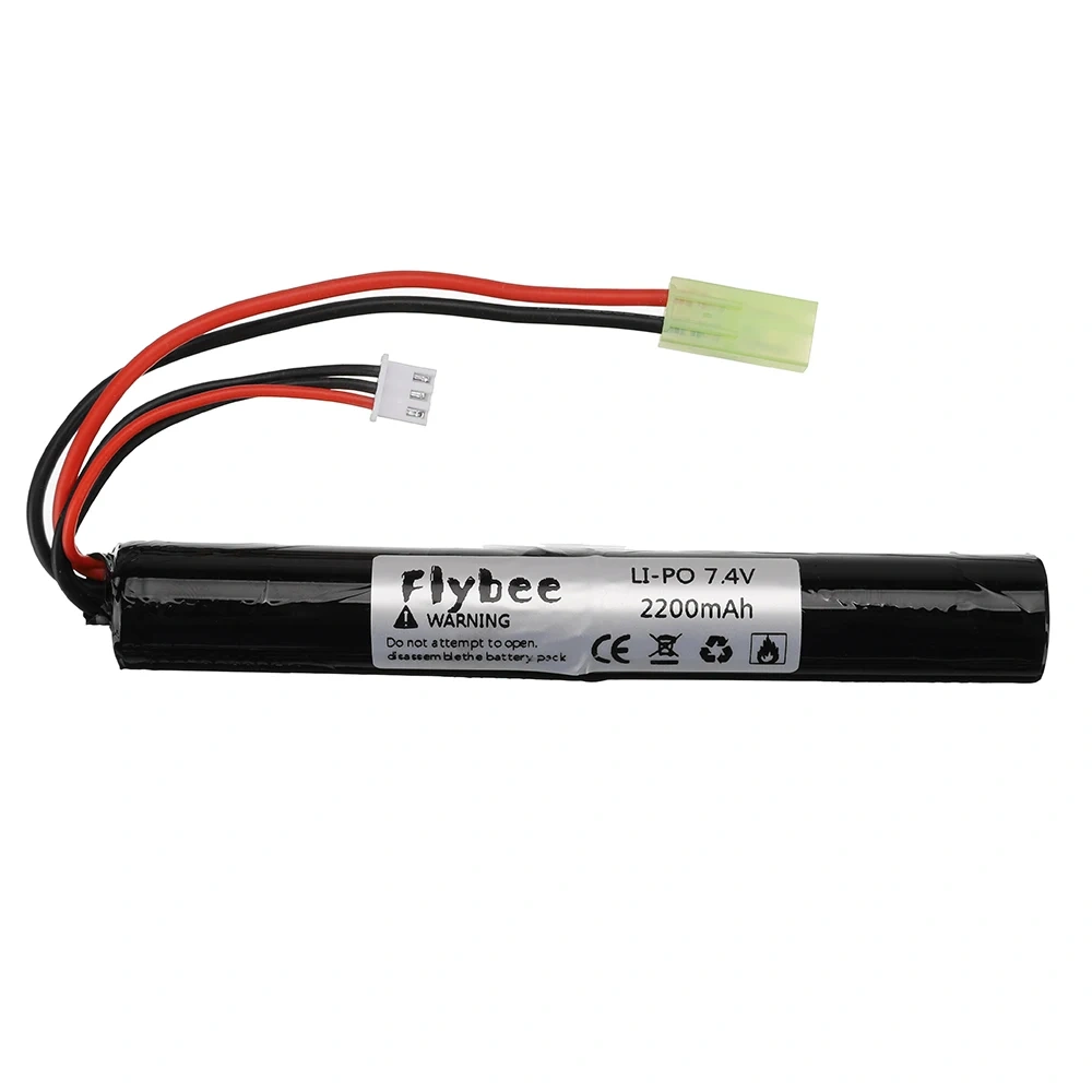 18650 Airsoft gun battery Lipo Power Battery 7.4V 2200MAH 40C AKKU Mini Airsoft toys Gun 7.4 V 2200 mAh Battery model parts