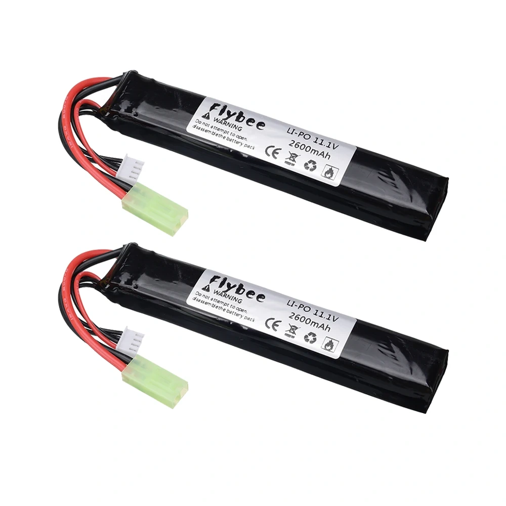 T/Tmaiya Plug 3S 11.1V 2600mAh LiPo battery For Water Gun Airsoft BB Air Pistol Electric Toys Guns Parts 11.1V Water Gun #125mm