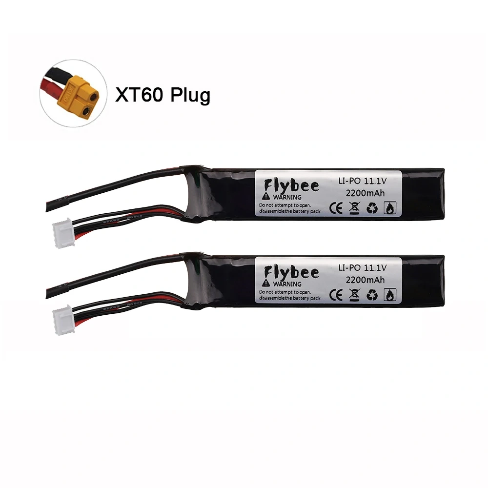 Upgrade Power Water Gun Lipo Battery 3S 11.1V 2200mAh 35C for AKKU Mini Airsoft BB Air Pistol Electric Toys Guns RC Parts 452096