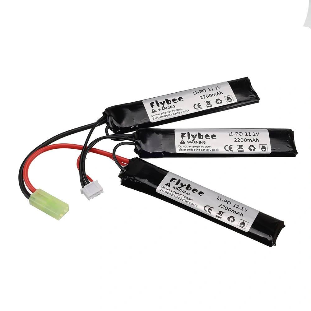 2Pcs 3S Water Gun Lipo Battery Split connection 11.1V 2200mAh 40C 452096 For Mini Airsoft BB Air Pistol Electric Toys RC Parts