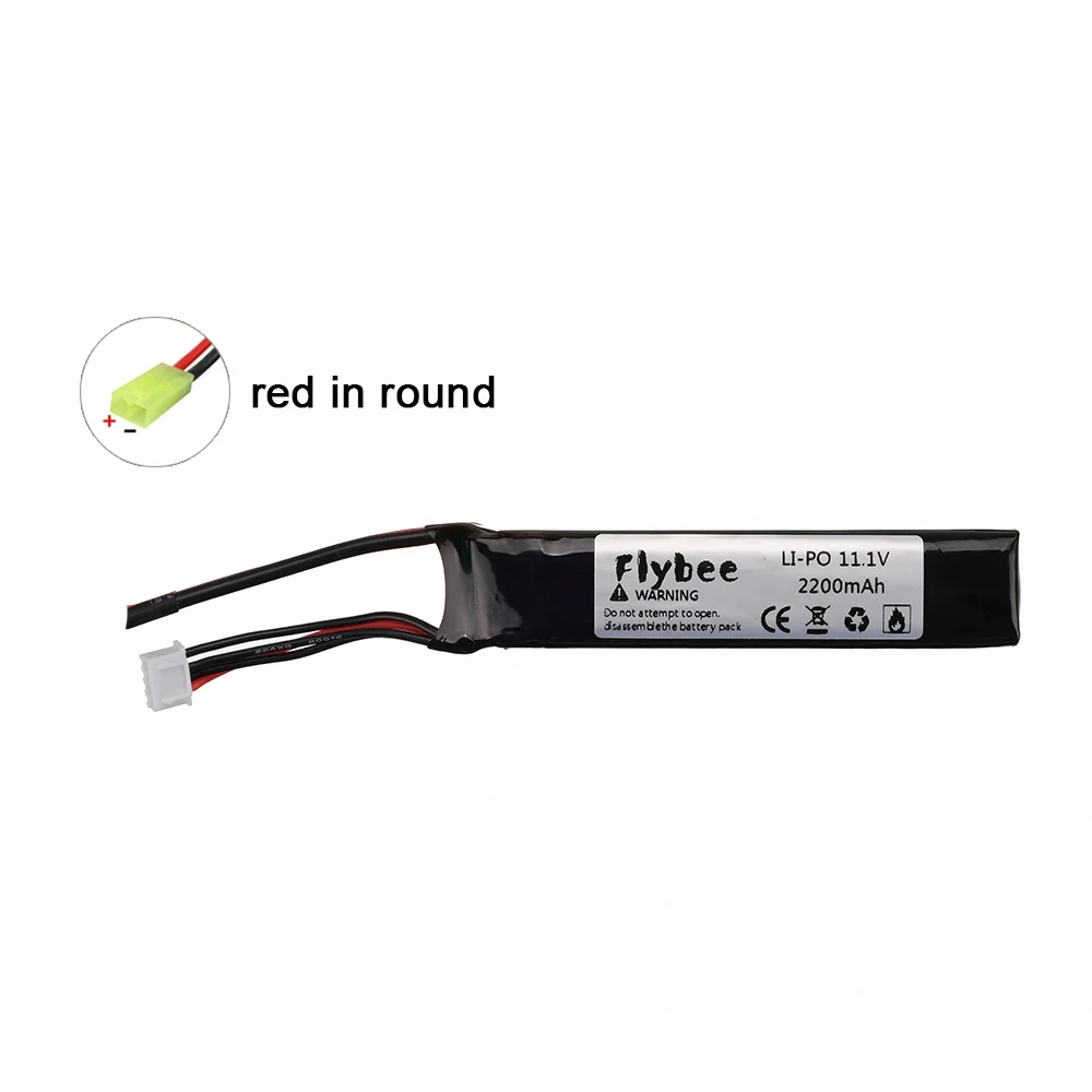#103mm 11.1v 2200mAh Lipo Battery for Water Gun 3S 11.1V battery for Mini Airsoft BB Air Pistol Electric Toys Guns Parts 1Pcs
