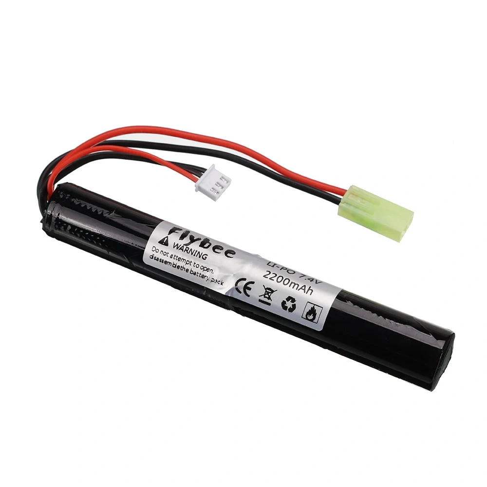 18650 Airsoft gun battery Lipo Power Battery 7.4V 2200MAH 40C AKKU Mini Airsoft toys Gun 7.4 V 2200 mAh Battery model parts