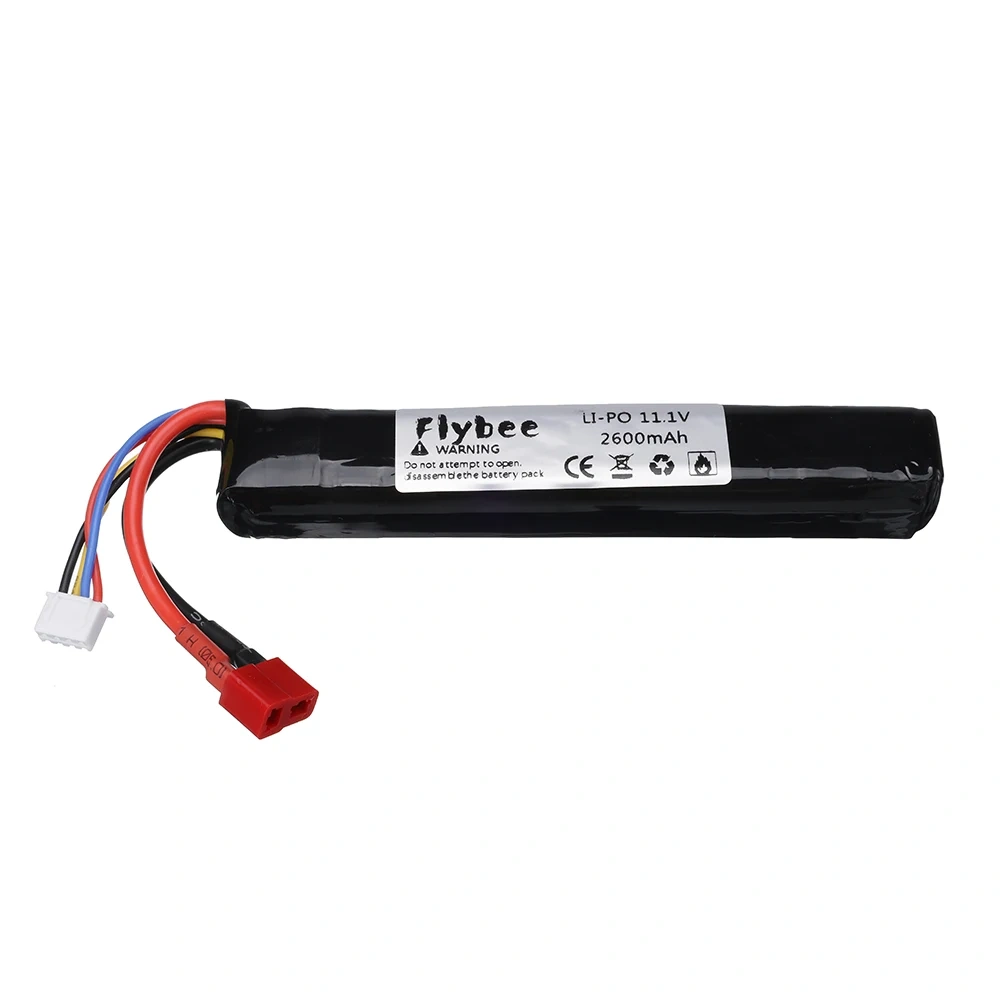 (T plug) RC Water Gun Airsoft LiPo battery 11.1V 3S 2600mAh 30C for Airsoft BB Air Pistol Electric Toys Guns Parts wholesale