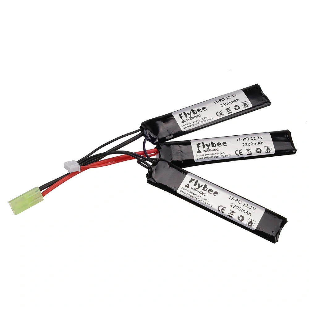 1 to 5pcs Water Gun Lipo Battery 3S 11.1V 2200mAh 35C 452096 for AKKU Mini Airsoft BB Air Pistol Electric Toys RC Parts #103mm