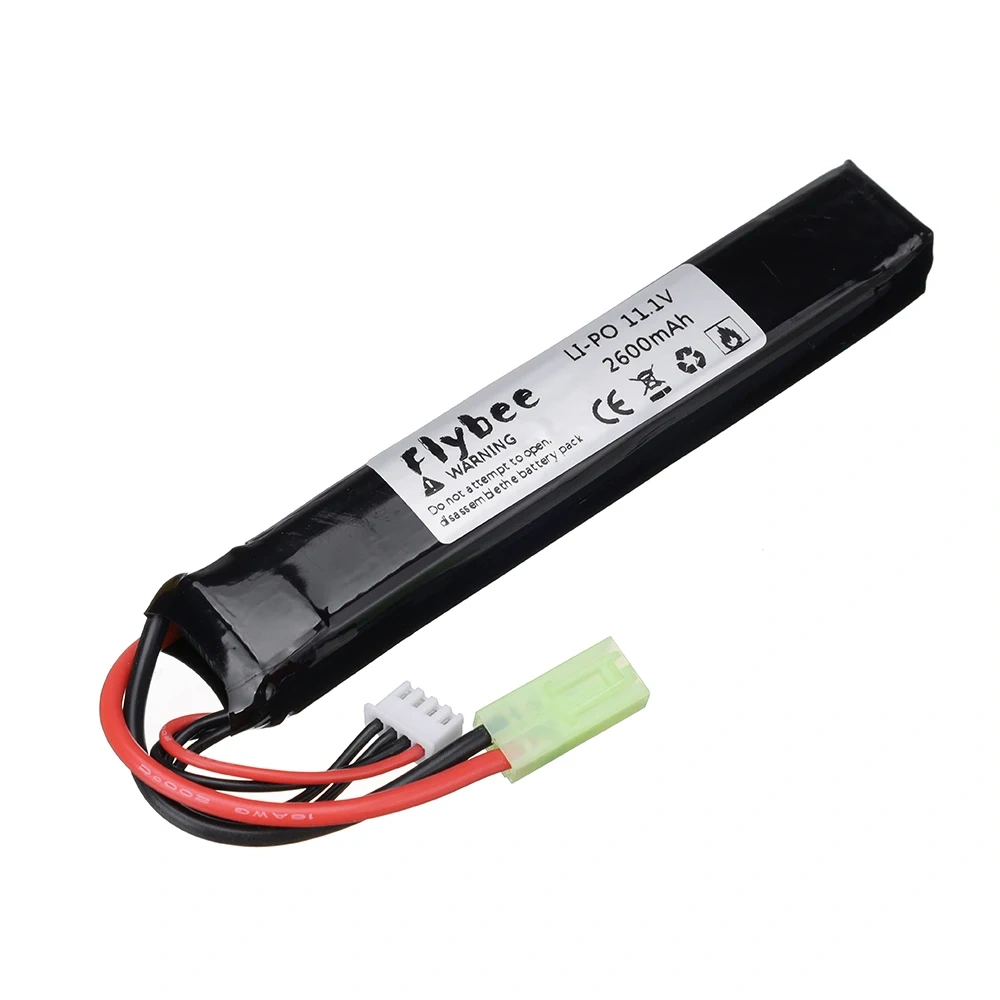 T/Tmaiya Plug 3S 11.1V 2600mAh LiPo battery For Water Gun Airsoft BB Air Pistol Electric Toys Guns Parts 11.1V Water Gun #125mm