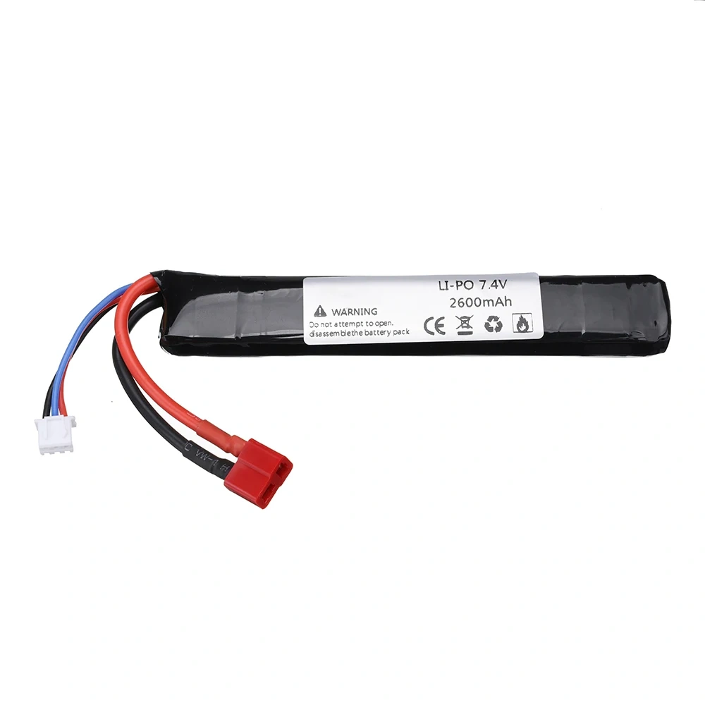 7.4v 2600mAh Lipo Battery for Water Gun 2S 7.4V Rechargable battery for Mini Airsoft BB Air Pistol Electric Toys Guns Parts