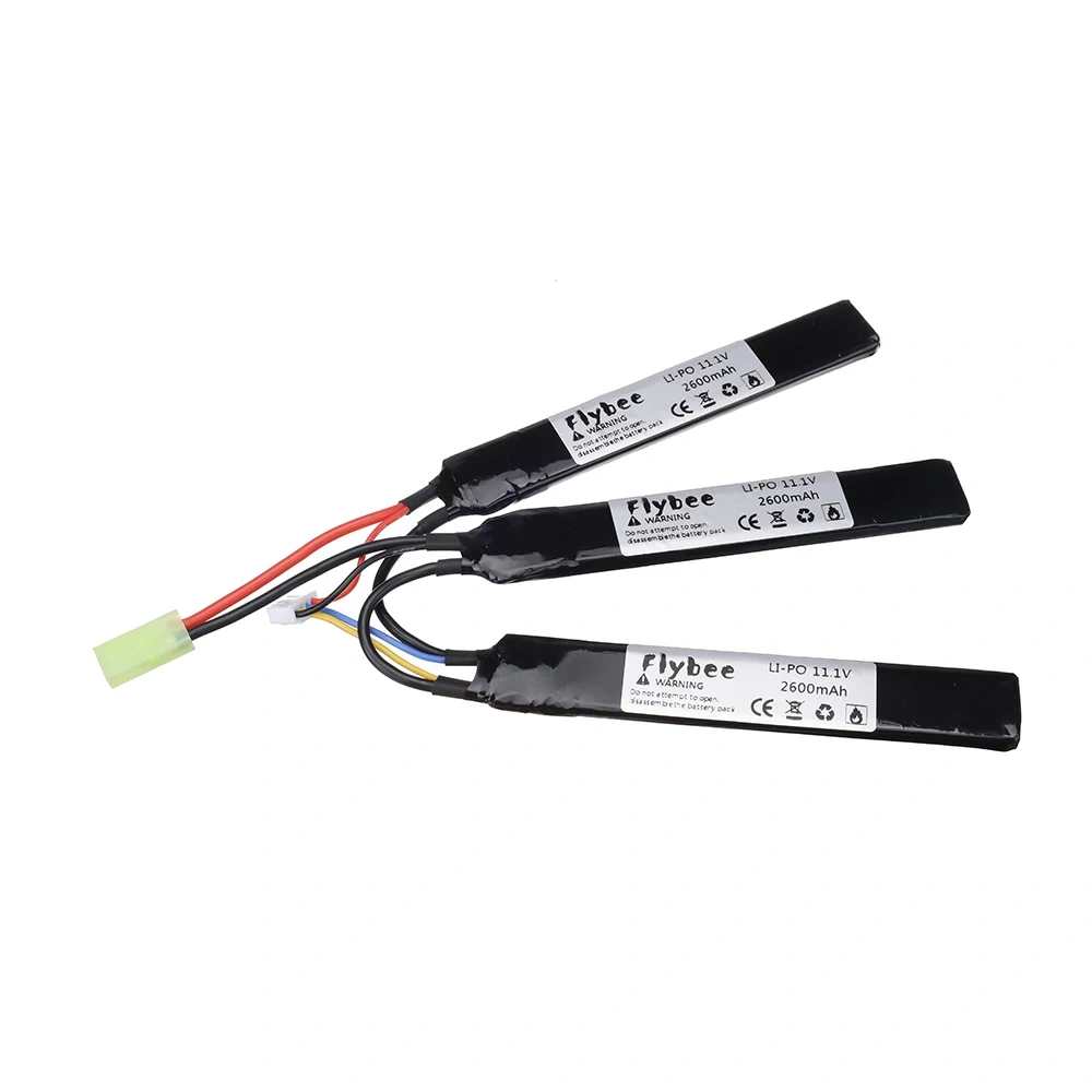 3S 2600mAh 35C 11.1V Lipo Battery / Charger Water Gun Battery for AKKU Mini Airsoft BB Air Pistol Electric Toys RC Parts #125MM