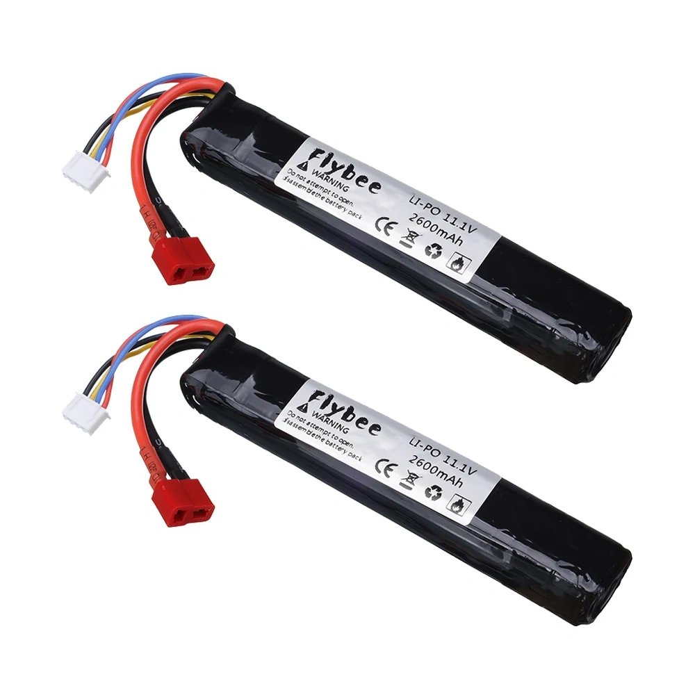 T/Tmaiya Plug 3S 11.1V 2600mAh LiPo battery For Water Gun Airsoft BB Air Pistol Electric Toys Guns Parts 11.1V Water Gun #125mm