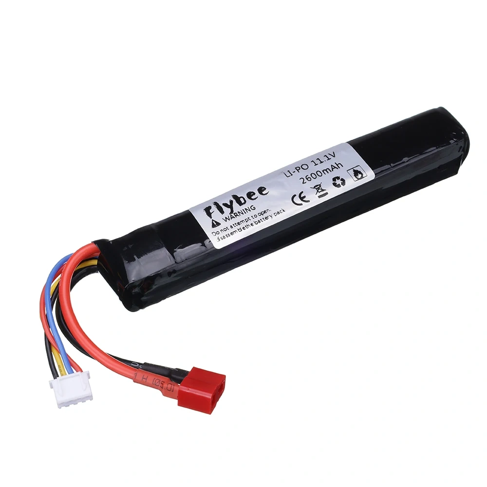 T/Tmaiya Plug 3S 11.1V 2600mAh LiPo battery For Water Gun Airsoft BB Air Pistol Electric Toys Guns Parts 11.1V Water Gun #125mm