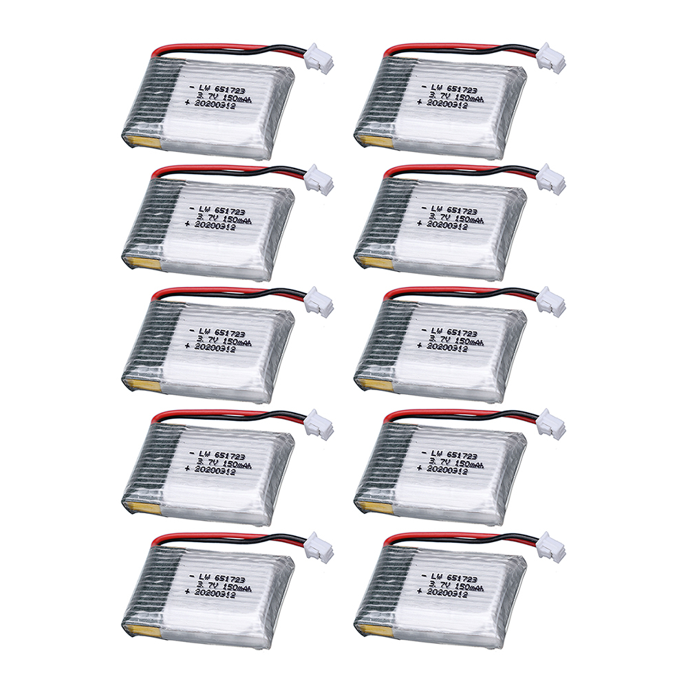 5/10pcs For H20 Original Battery 1s 3.7V 150mAh 25C For H20 Syma S8 M67 U839 RC Quadcopter Spare Parts 3.7V Lipo Batter
