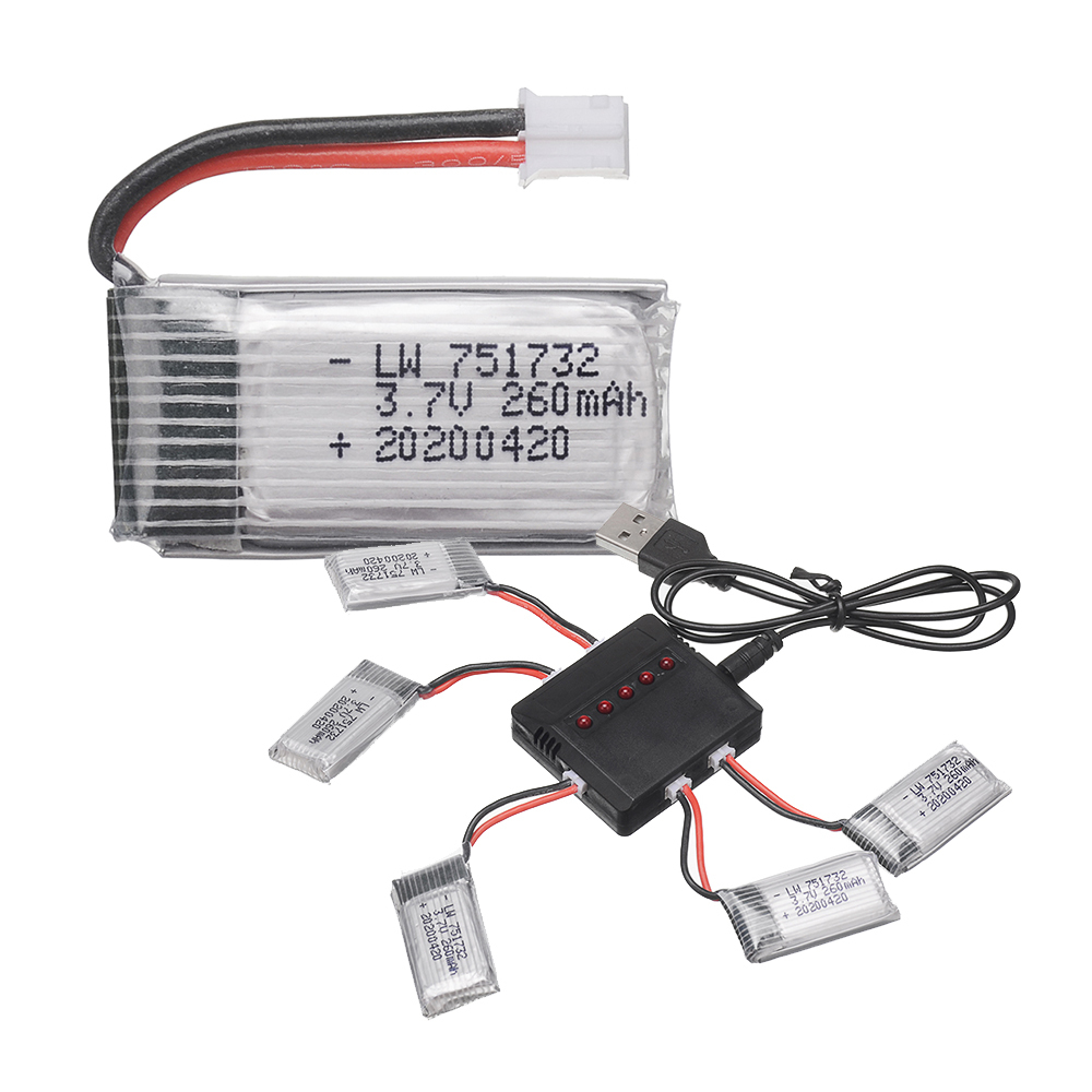 3.7V H36 battery For E010 E011 E012 E013 Drone for Furibee F36 RC Quadcopter Parts, 3.7V 260mAh Lipo Battery and Charger