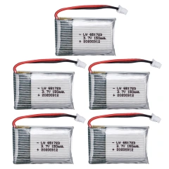5pcs 3.7v 150mah