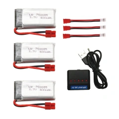 red 3pcs charger