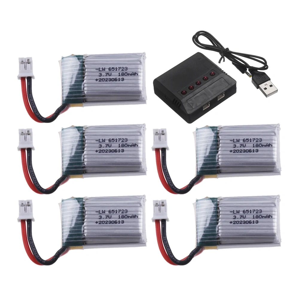 3.7V 1S 180mAh LiPO Battery PH2.0 plug fit for H36 E010 E010C E011 E013 F36 NH010 RC Mini Drone Micro Helicopter