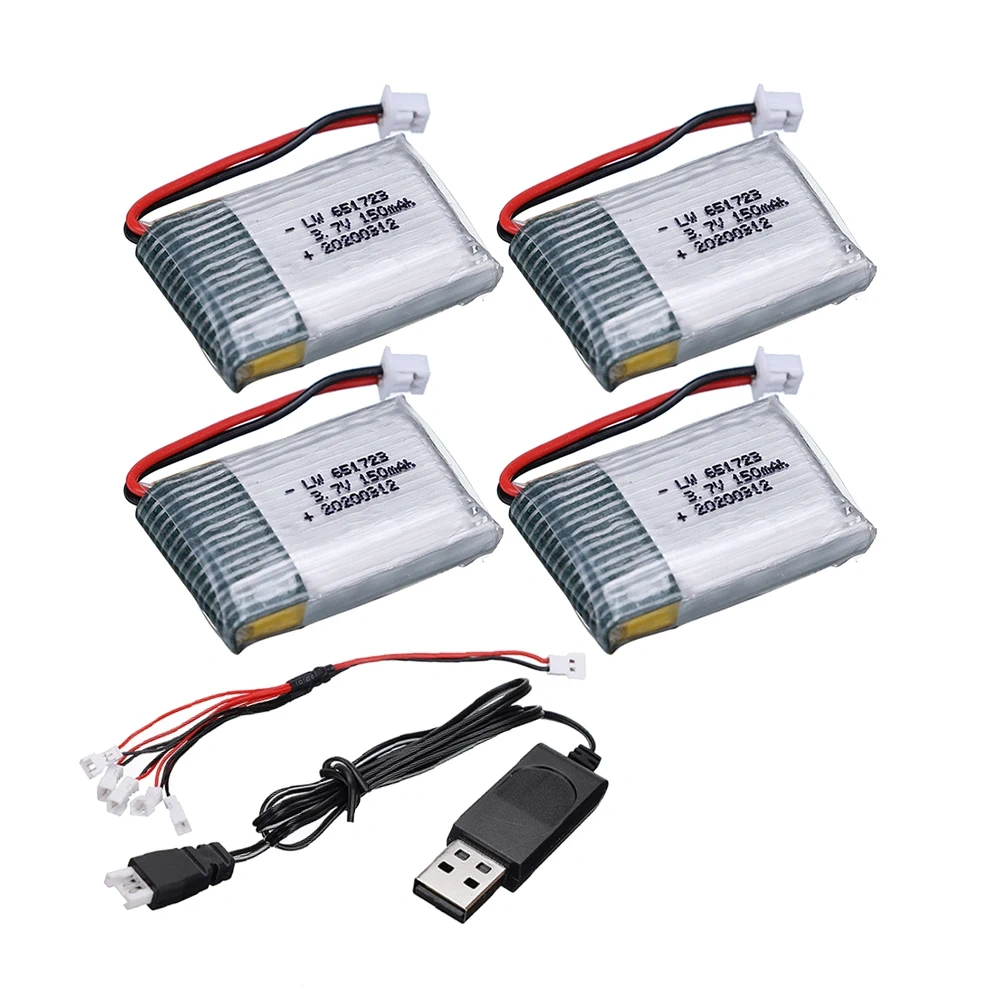 H20 RC Drone Battery 3.7V 150mah LiPo Battery for H20 S8 M67 U839 RC Quadcopter Helicopter spare parts