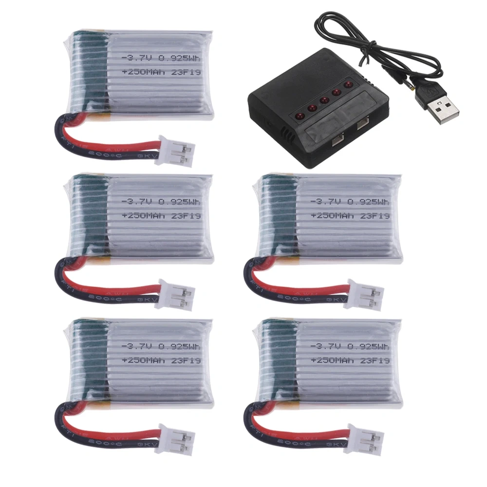 3.7V 250mAh Lipo Battery / Charger For JJRC H36 E010 E011 E013 Furibee F36 NH010 H36 RC Quadcopter Spare Parts