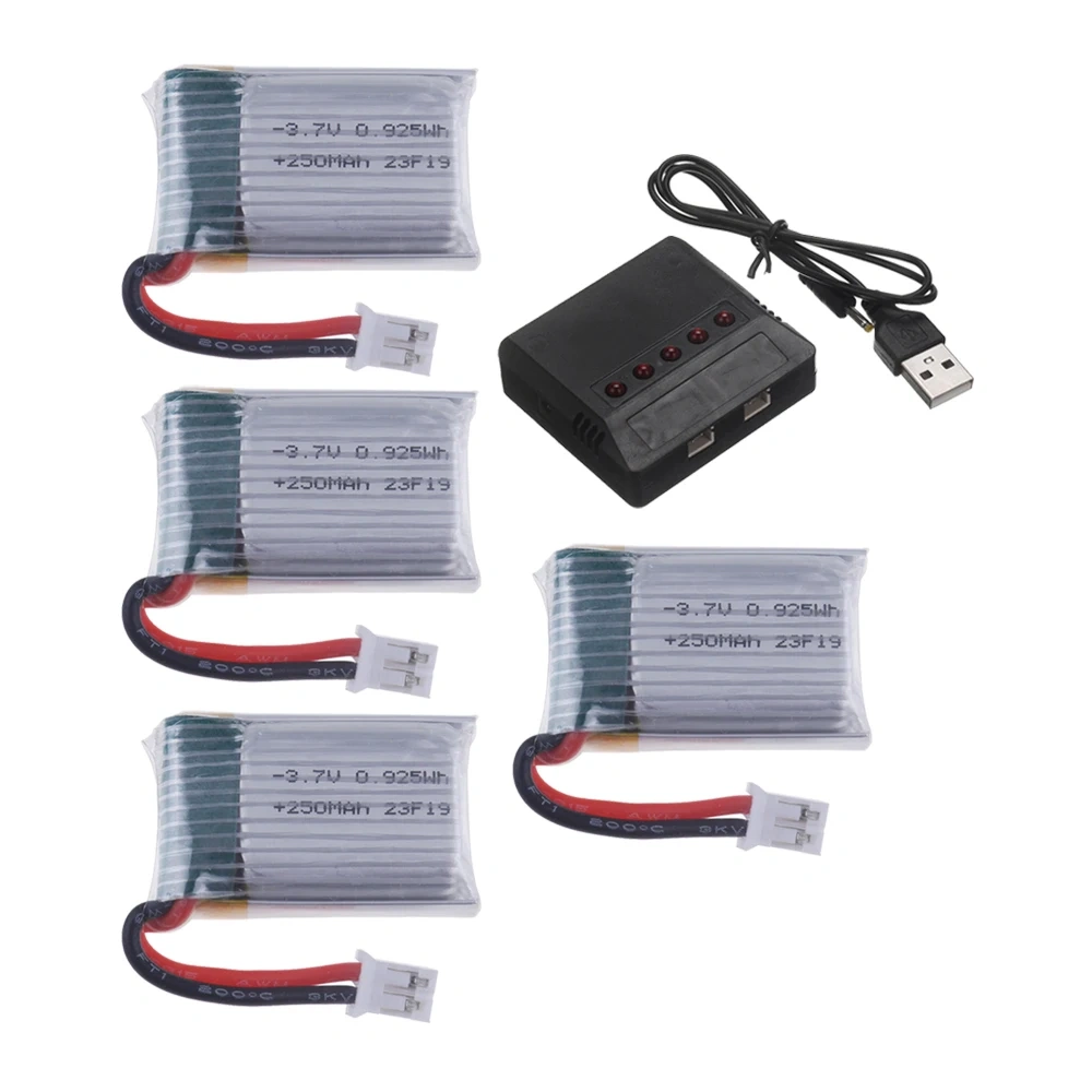 3.7V 250mAh Lipo Battery / Charger For JJRC H36 E010 E011 E013 Furibee F36 NH010 H36 RC Quadcopter Spare Parts