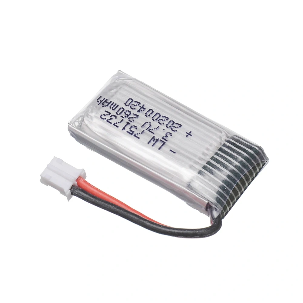 1-5pcs 3.7v 260mah 751732 LIPO Battery For H36 E010 E010C E011 E013 F36 NH010 RC Quadcopter Drone Spare Parts 3.7 v battery
