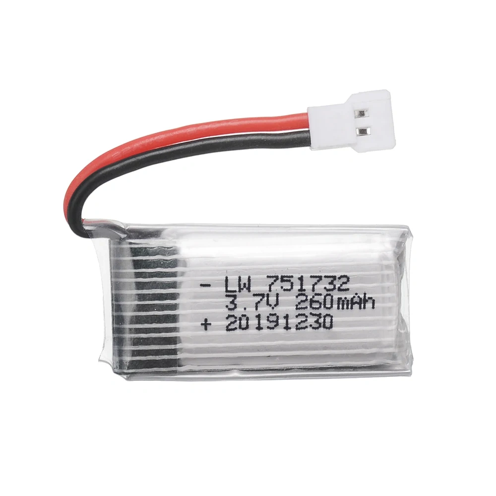 1 to 10pcs 3.7V RC Drone battery For Eachine H8 JJRC H2 H8 H48 H8Mini RC toys Quadcopter Battery Parts 3.7v 260mah Lipo battery