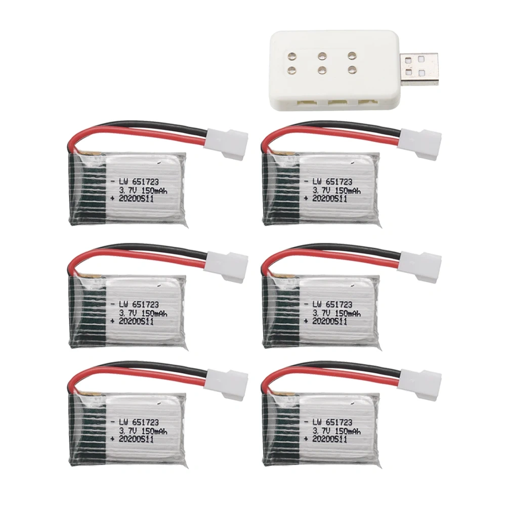 H8 Battery 3.7V 150mAH Lipo Battery With Charger For H8 Syma x2 Nihui U207 Eachine E010 RC Helicopter Drone battery Accessories