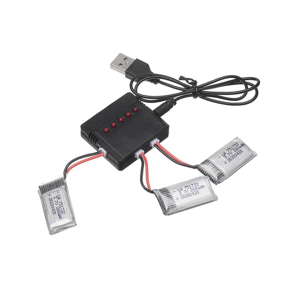 3.7V H36 battery For E010 E011 E012 E013 Drone for Furibee F36 RC Quadcopter Parts, 3.7V 260mAh Lipo Battery and Charger
