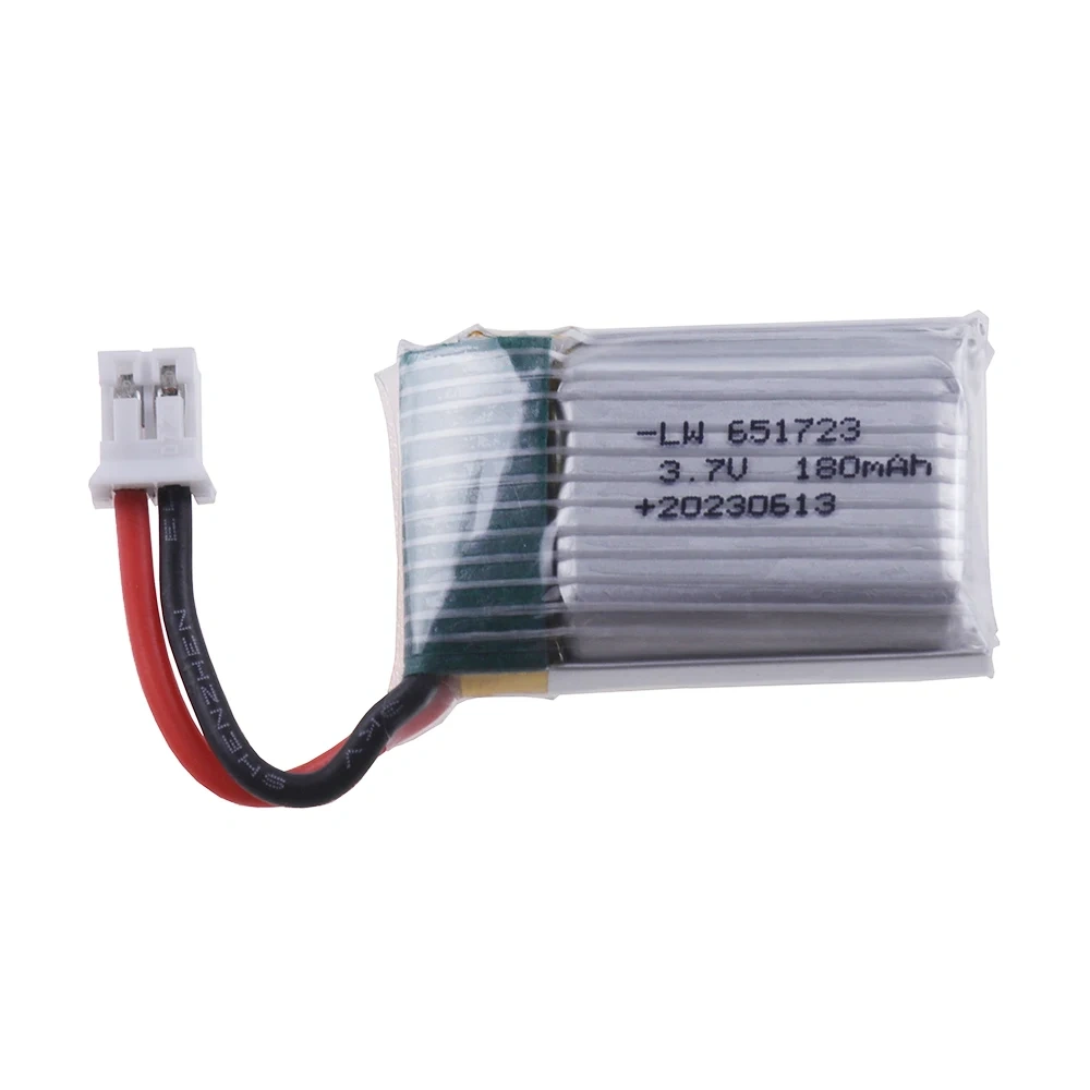 1/3/5/10Pcs 3.7v 180mah 651723 LIPO Battery For JJRC H36 E010 E010C E011 E013 F36 NH010 Battery RC Quadcopter Spare parts