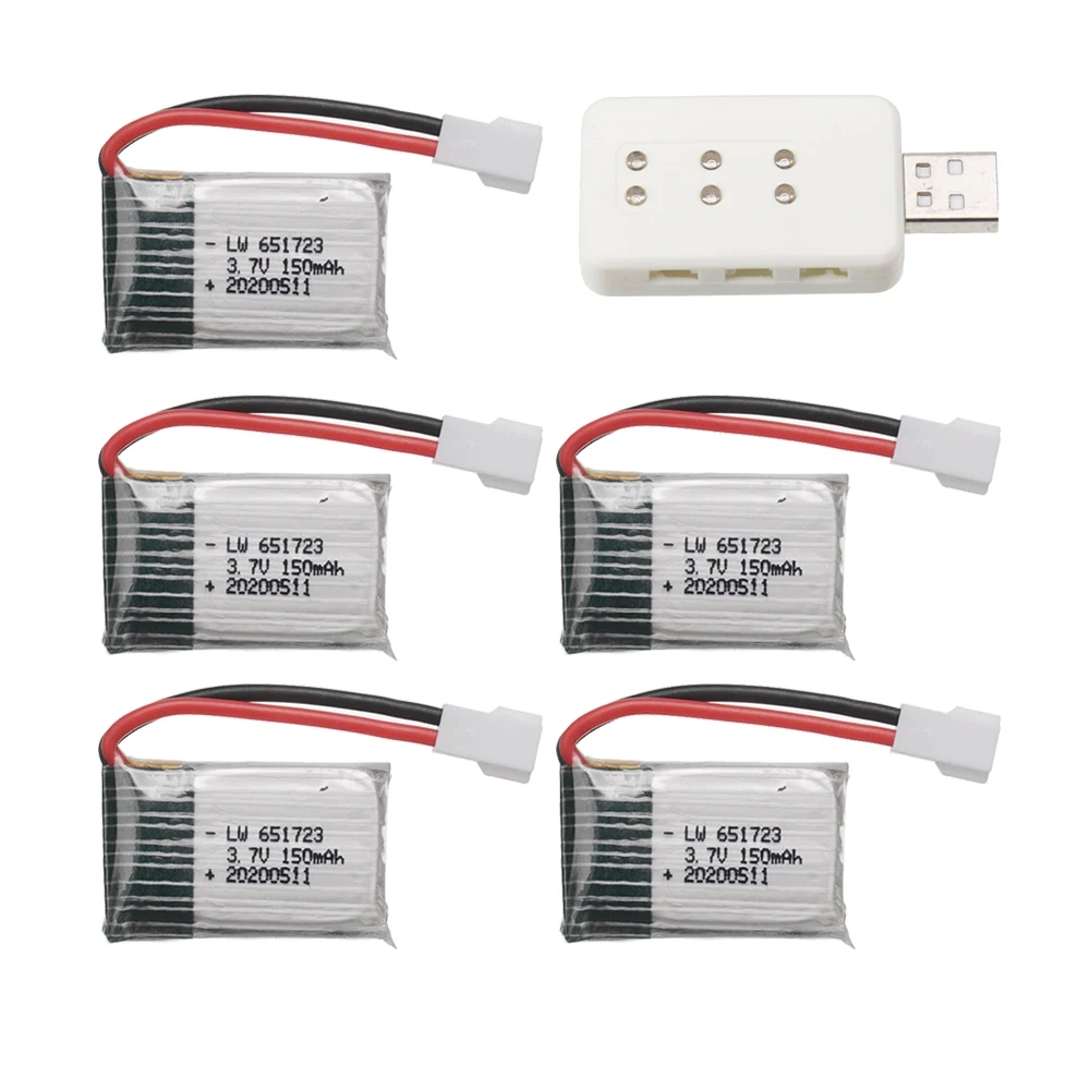 H8 Battery 3.7V 150mAH Lipo Battery With Charger For H8 Syma x2 Nihui U207 Eachine E010 RC Helicopter Drone battery Accessories