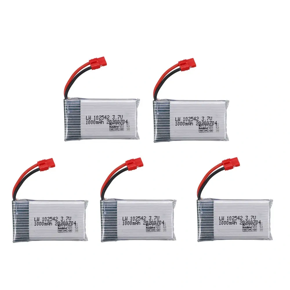 3.7V 1000mAh 102542 Lipo Battery  for Syma X5HC X5HW X5UW X5UC RC Quadcopter Battery with Charger  Drone Spare Part