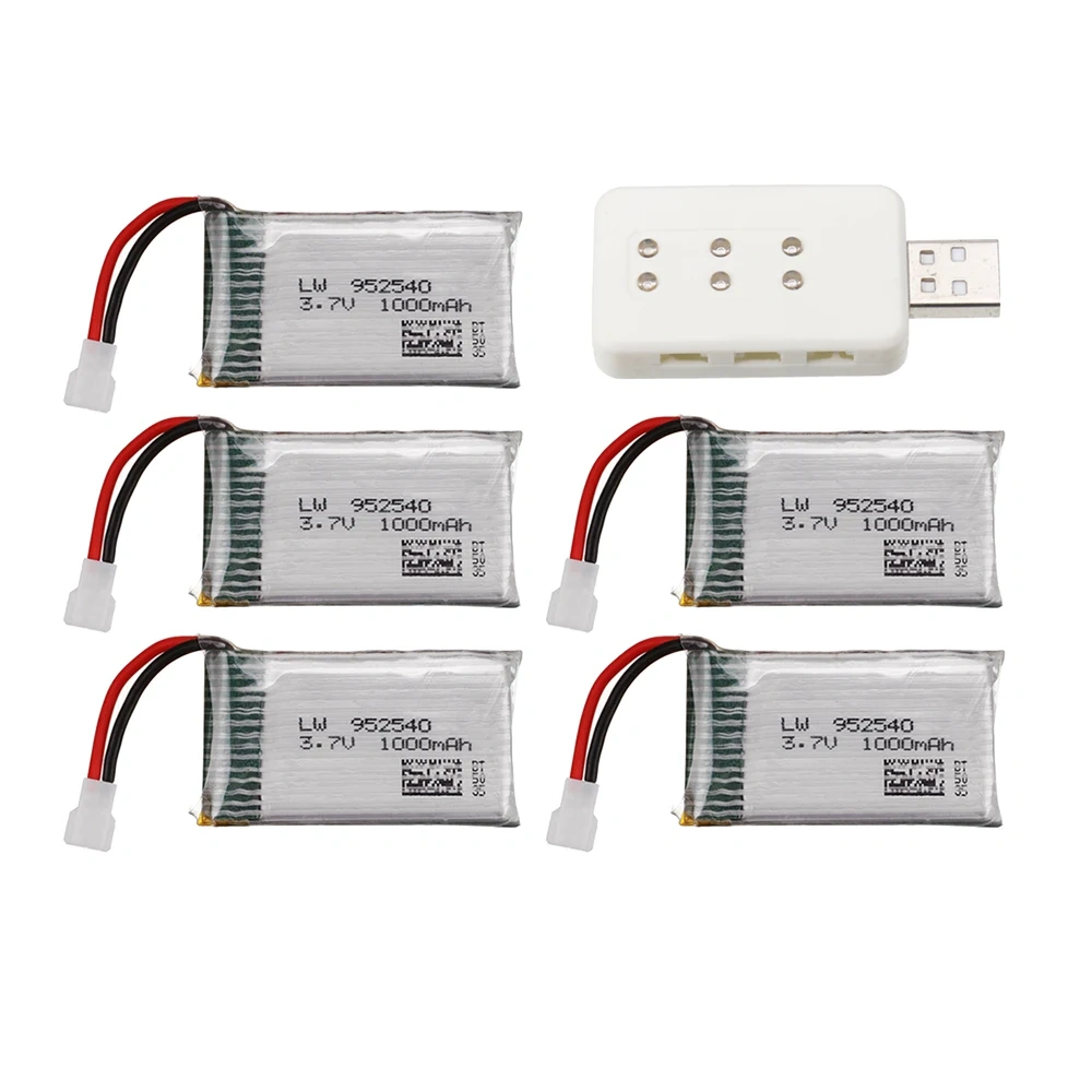3.7V 1000mAh Lipo Battery / Charger for Syma X5 X5C X5SC X5SW TK M68 CX-30 K60 905 V931 RC Quadcopter Drone spare parts Battery