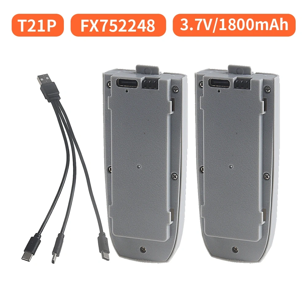 Drone Battery 3.7V 1800mAh Lipo Battery for T21P CS800 PRO RC Drone Quadcopter FX752248 Replacement Batteries Accessory