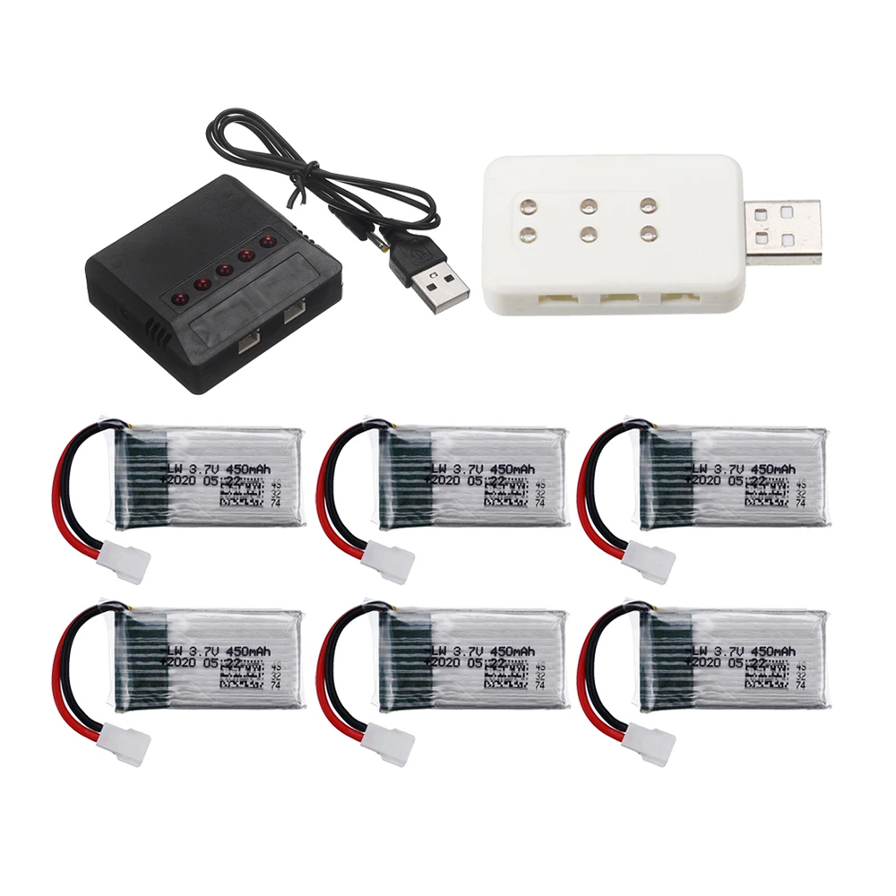 3.7V 450mah Lipo Battery/charger For H107 H31 KY101 E33C E33 U816A V252 H6C RC Quadcopter Battery Spare Parts 3.7V Drone Battery
