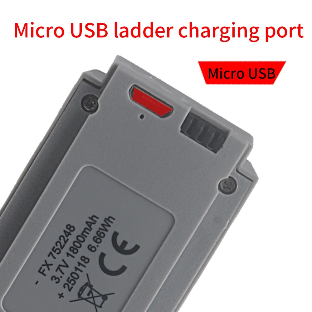 3.7V 1800mAh Lipo Battery For L28 A11 T1 mini Drone 752248 Remote Control Drones RC Quadcopter 3.7V Replacement Batteries