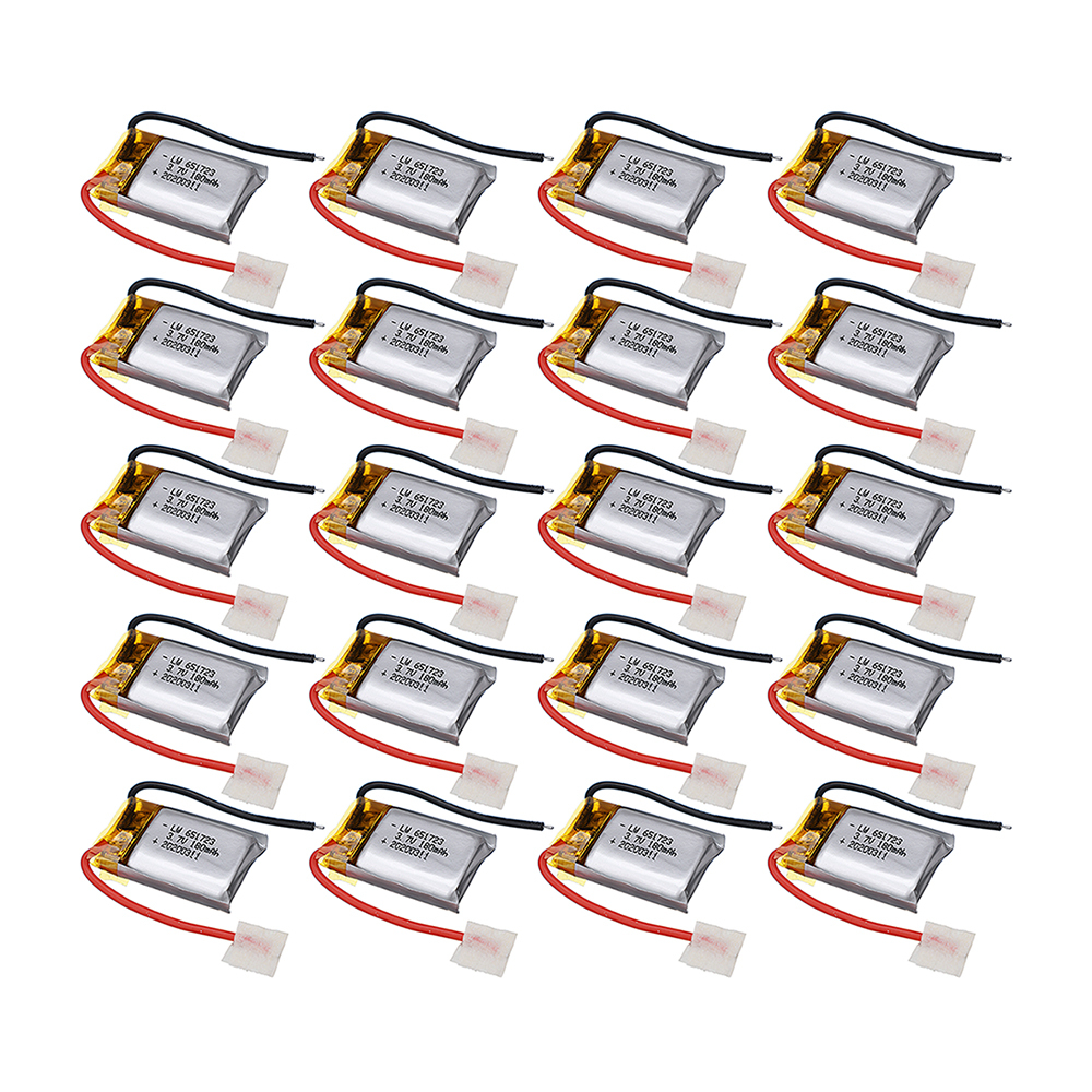6/8/10/15/20pcs 3.7V 180mAh RC Drone Battery For Syma S109G S111G MJXRC X900 X901 Remote Control Helicopter 3.7 V 180 mAH 651730