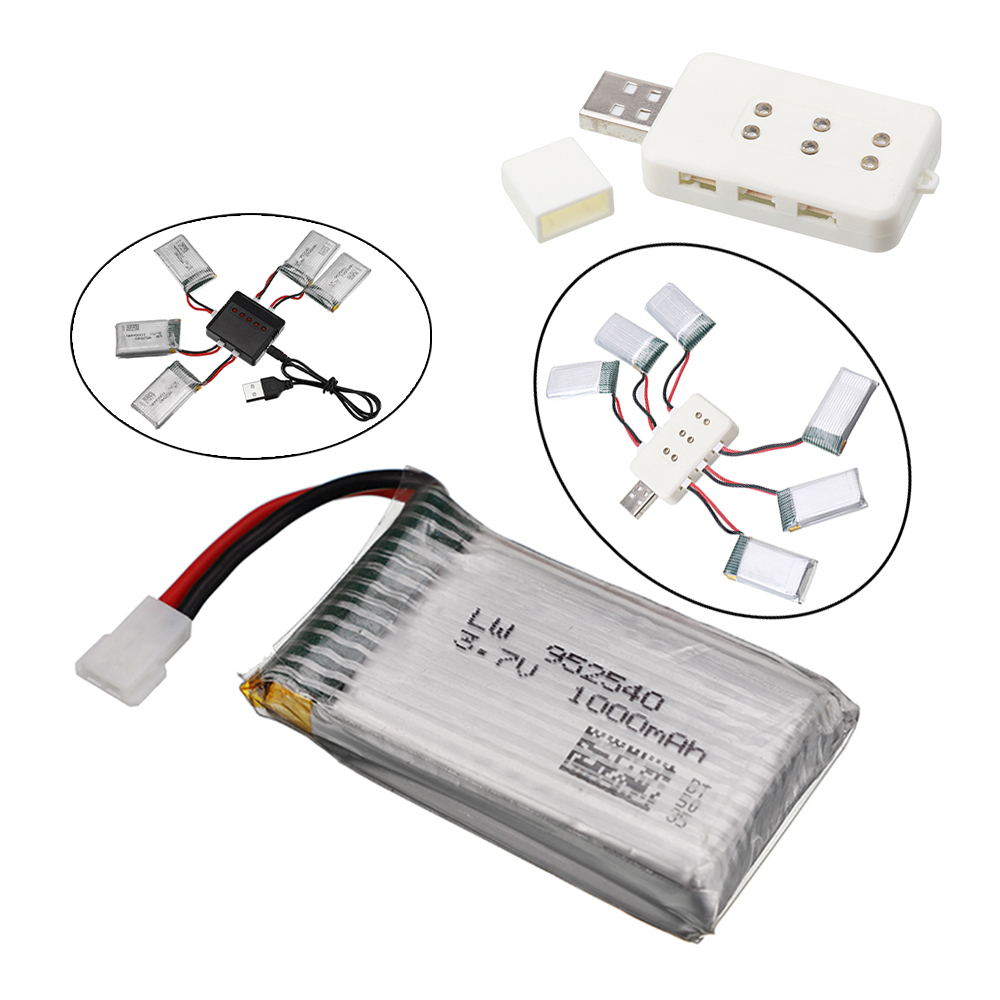 3.7V 1000mAh Lipo Battery / Charger for Syma X5 X5C X5SC X5SW TK M68 CX-30 K60 905 V931 RC Quadcopter Drone spare parts Battery