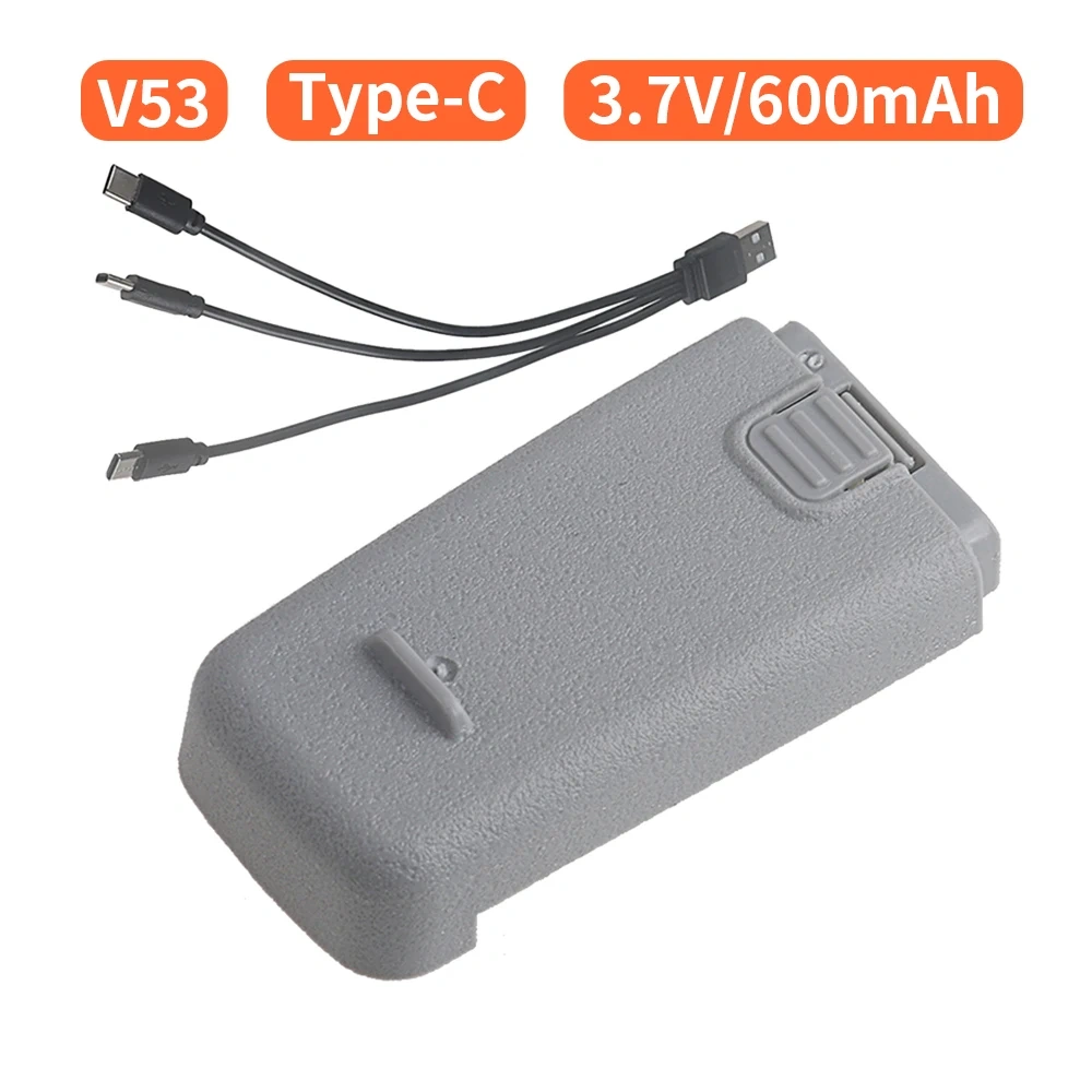 3.7V 600mah Lipo Battery For V53 Mini Drone Remote Control Quadcopter RC Drones UFO UAV Spare Parts Accessories