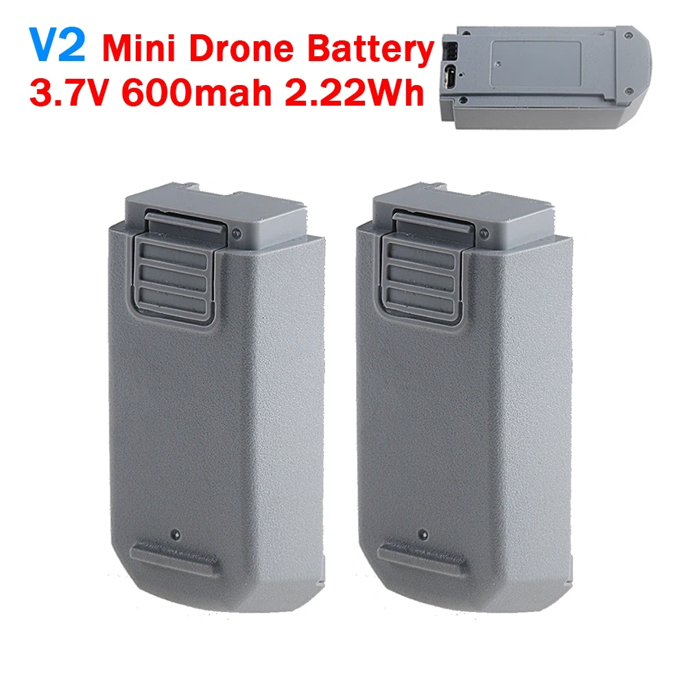 3.7V 600mah RC Drone Battery For V2 Mini Drone Remote Control Quadcopter Helicopter Spare Batteries Accessories