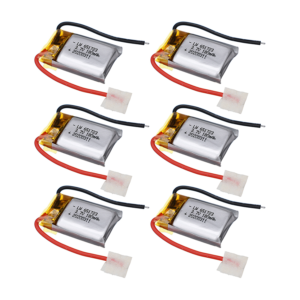 6/8/10/15/20pcs 3.7V 180mAh RC Drone Battery For Syma S109G S111G MJXRC X900 X901 Remote Control Helicopter 3.7 V 180 mAH 651730