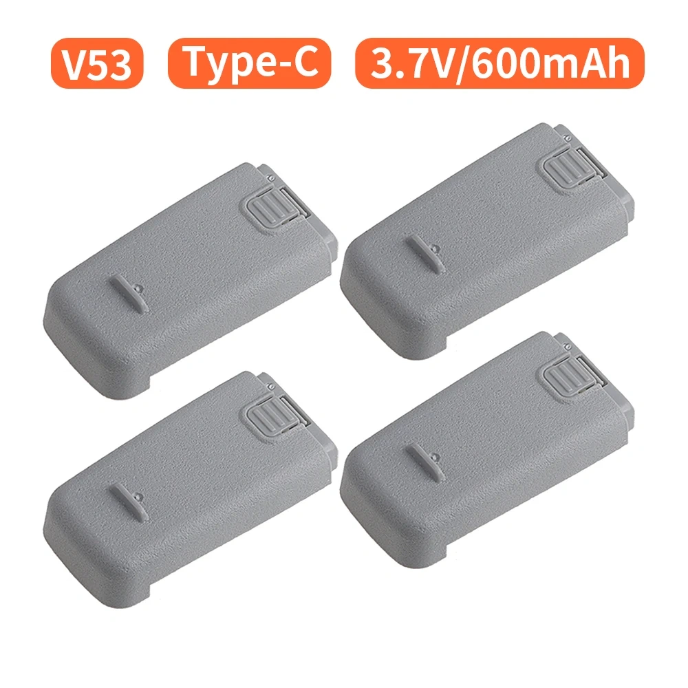3.7V 600mah Lipo Battery For V53 Mini Drone Remote Control Quadcopter RC Drones UFO UAV Spare Parts Accessories