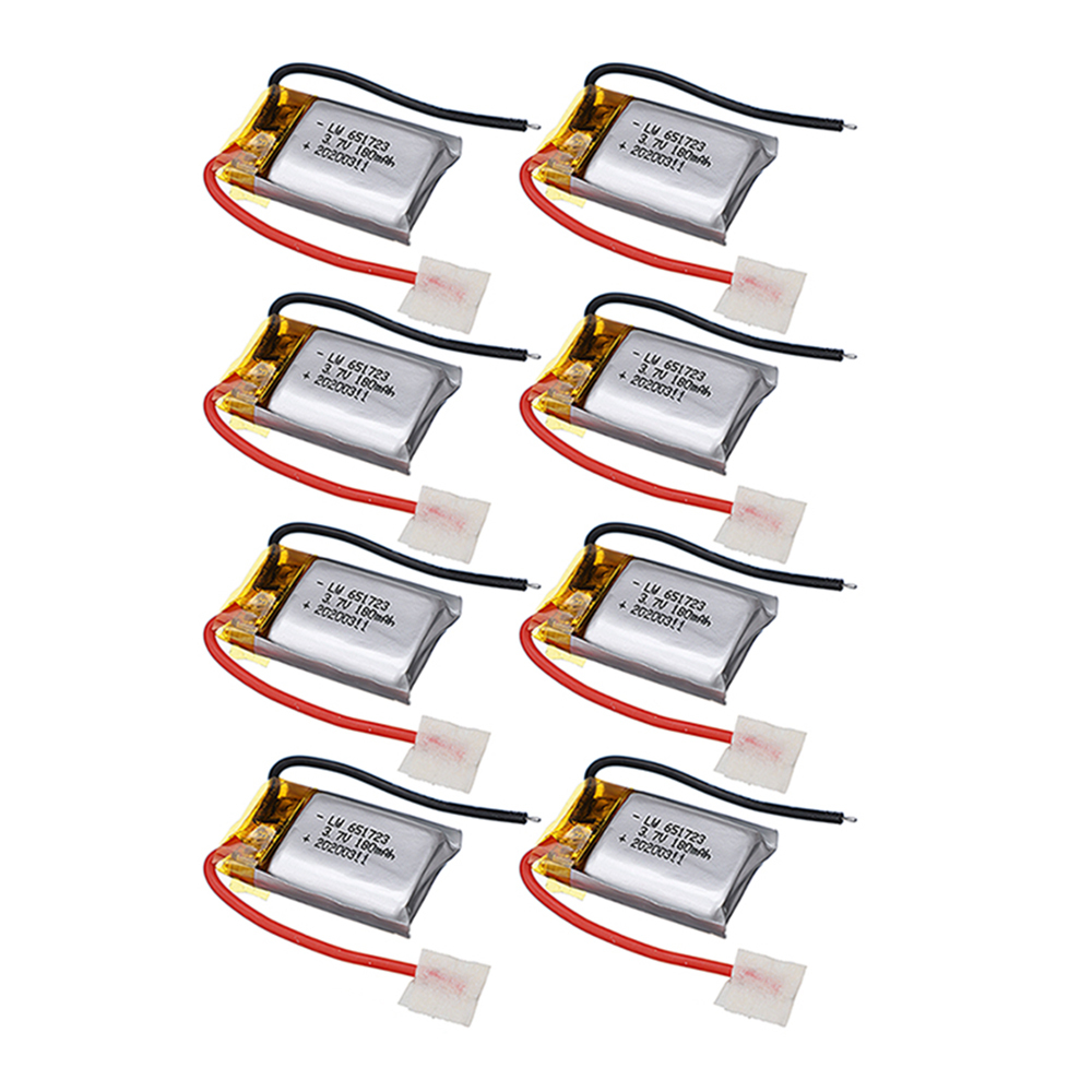 6/8/10/15/20pcs 3.7V 180mAh RC Drone Battery For Syma S109G S111G MJXRC X900 X901 Remote Control Helicopter 3.7 V 180 mAH 651730