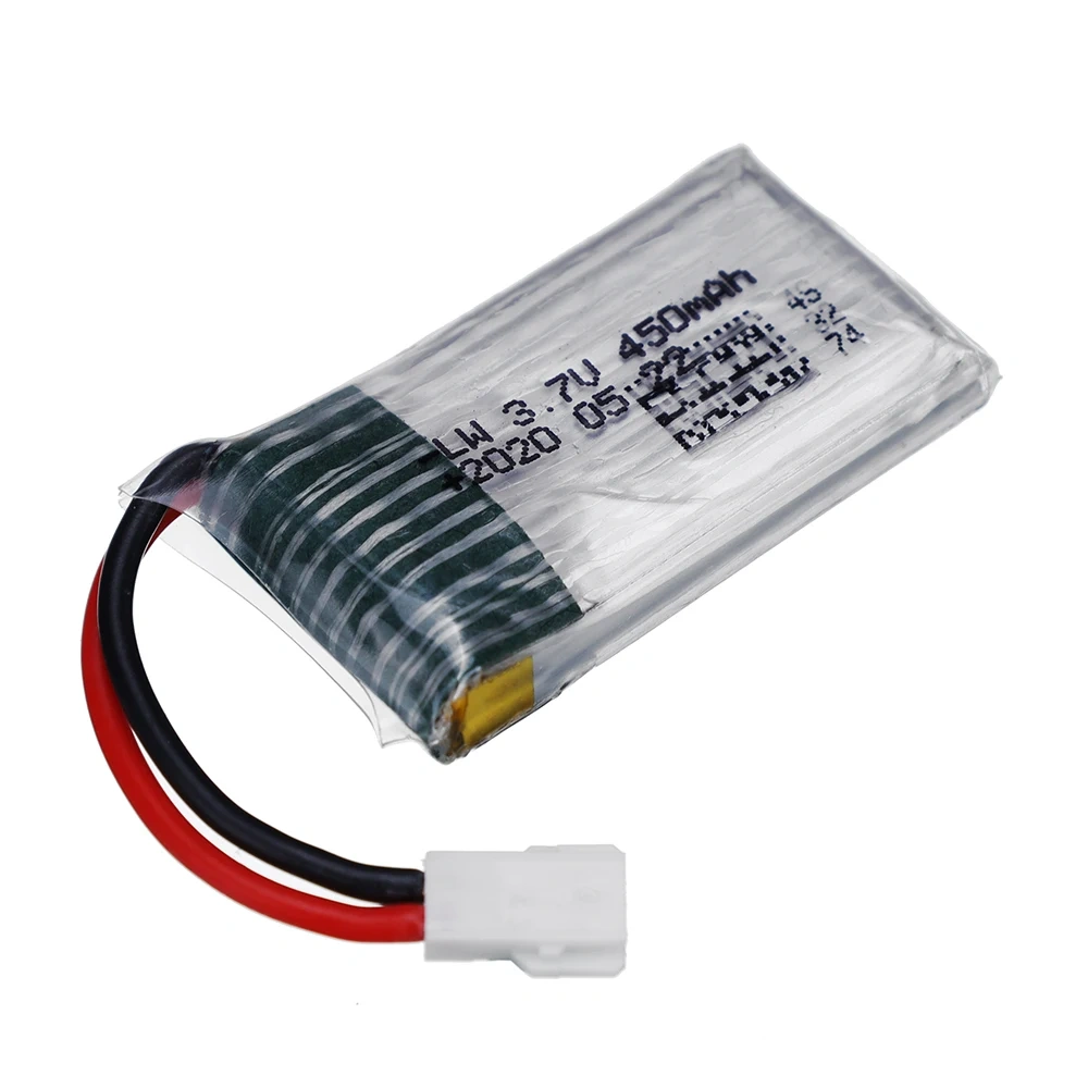1-10PCS 3.7V 450mah Rechargeable Battery for H31 X4 H107 H6C KY101 E33C E33 U816A V252 RC Drone Spare Parts 3.7v Lipo battery