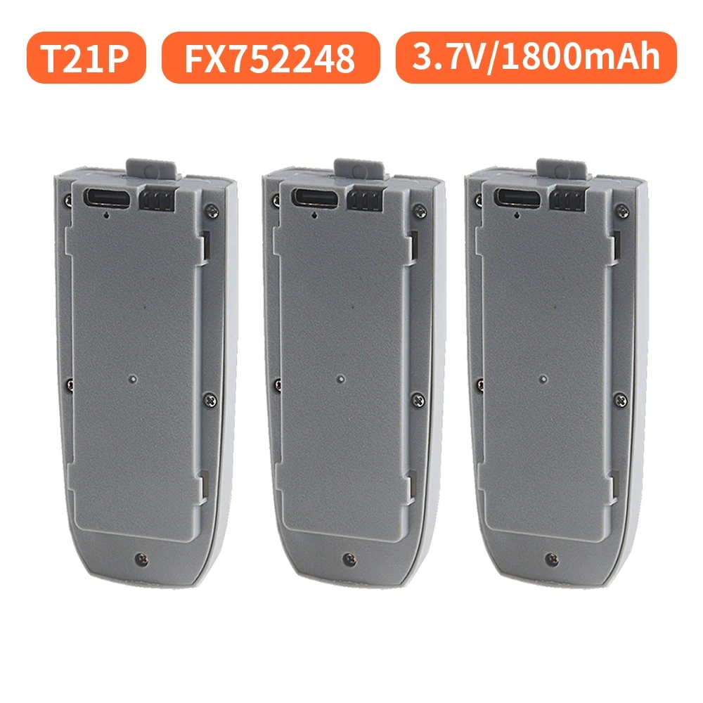 Drone Battery 3.7V 1800mAh Lipo Battery for T21P CS800 PRO RC Drone Quadcopter FX752248 Replacement Batteries Accessory