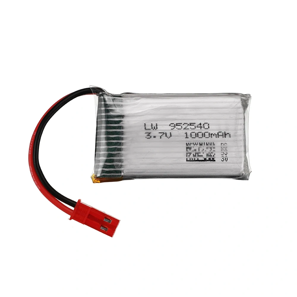 (JST Plug) 2026 New 3.7V 1000mAh Lipo Battery /Charger for X400 X500 X800 HD1315 HJ818 HJ819 X25 RC Quadcopter Drone Spare Parts