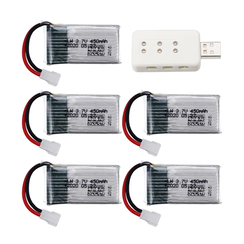 3.7V 450mah Lipo Battery/charger For H107 H31 KY101 E33C E33 U816A V252 H6C RC Quadcopter Battery Spare Parts 3.7V Drone Battery
