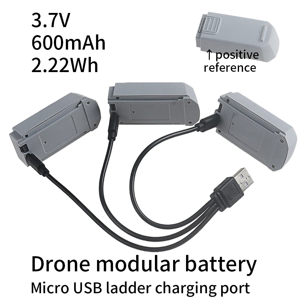 3.7V 600mah RC Drone Battery For V2 Mini Drone Remote Control Quadcopter Helicopter Spare Batteries Accessories