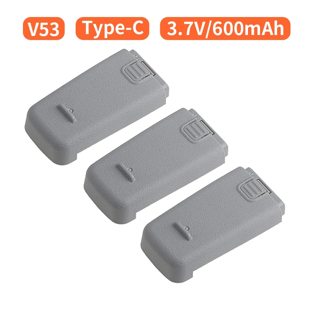 3.7V 600mah Lipo Battery For V53 Mini Drone Remote Control Quadcopter RC Drones UFO UAV Spare Parts Accessories