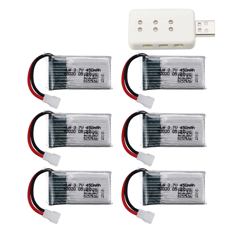 3.7V 450mah Lipo Battery/charger For H107 H31 KY101 E33C E33 U816A V252 H6C RC Quadcopter Battery Spare Parts 3.7V Drone Battery